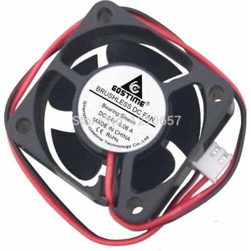 100Pieces LOT Gdstime 4020 4cm 40x20mm DC 24V 2P 40mm Electronics Cooling Fan