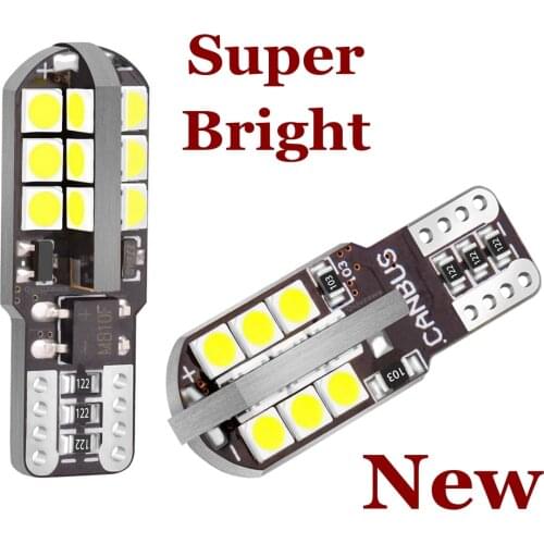 2PCS T10 W5W WY5W Super Bright 24smd 3030 Led Bulbs Car Clearance Light Canbus Error Free Auto Wedge Interior Reading Dome Lamps