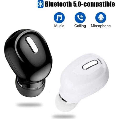 2021 In-Ear Mini Invisible Bluetooth 5 Earbud Handsfree Earpiece Noise Reduction Sport Headset with mic X6/X9/S650/F911 Hot sale