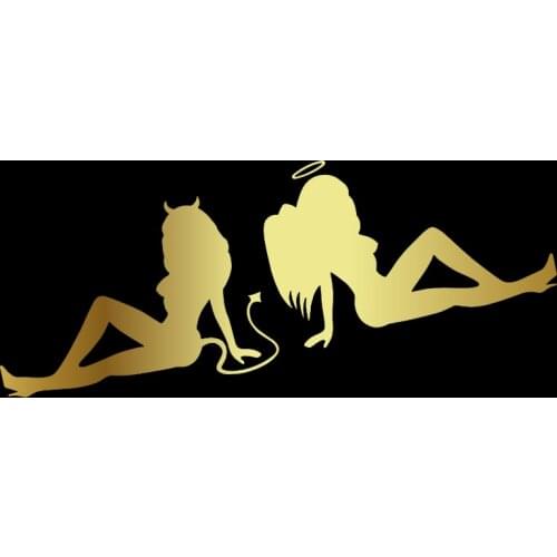 WaveHands 3D Car Sticker Beauty Temptation To Angels And Demons Funny Vinyl Stickers and Decals Sticker On Car Styling 20*7cm
