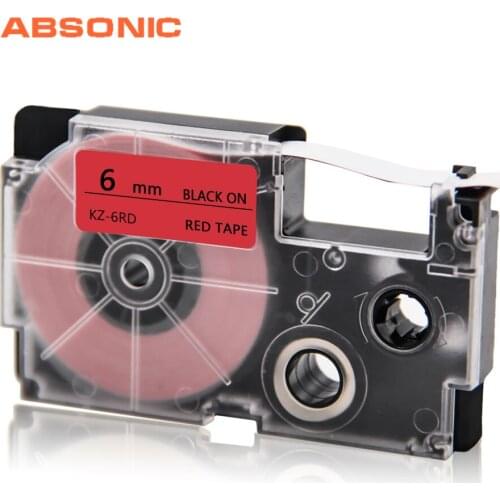 Absonic Printer Ribbon XR-6RD Compatible For Casio KL-120 KL-60 KL-100 KL-750 KL-780 KL-820 KL-7000 KL-7200 KL-8100 KL-P1000 6mm