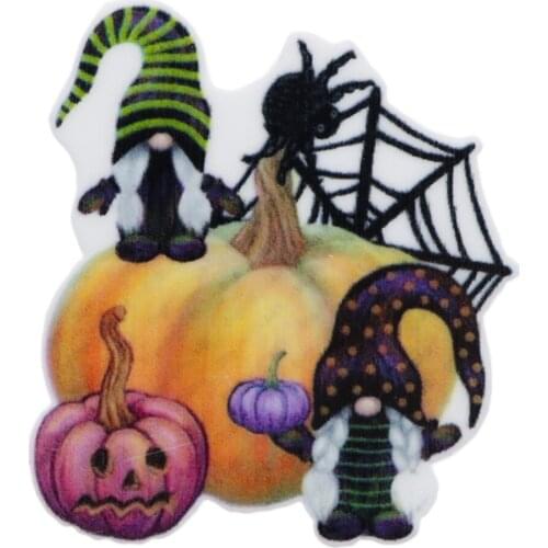 David accessories Halloween Pumpkin Flat back Planar Resin Handmade Material Decoration Crafts DIY,5Yc12395