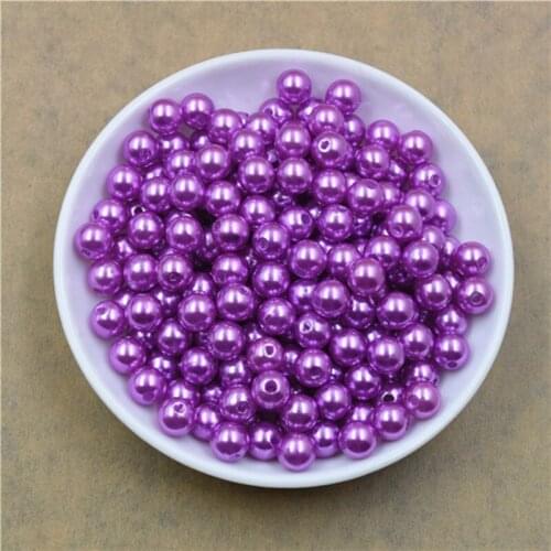 8mm Plastic ABS Imitation Round Pearls Beads DIY Jewelry Accessories 100PCS