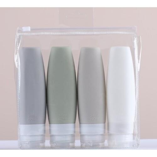 Food Grade Silicone Bottling Portable Environmental Storage Bottle Cosmetic Travel Kit Bottle Lotion Shampoo Silicone Bottle
