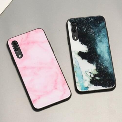 For Huawei Nova 6 se 5t Case Lovers Marble Hard Tempered glass soft Silicone Cover For Huawei Nova 5 5i pro 6 se phone funda
