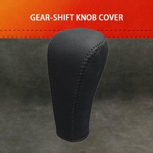 Genuine Leather Gear Knob Cover For Nissan Teana Nissan Murano Car on The Gear Shift Knob Gear Stick Case PPC Gear Shift Collar