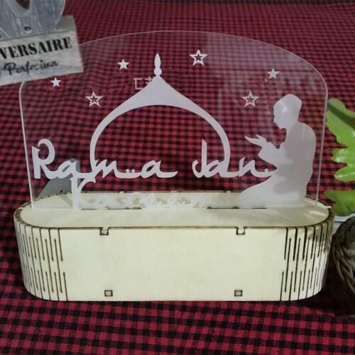 Islam Eid Mubarak Ramadan Decoration LED Bulb Light Display Night Decor Light
