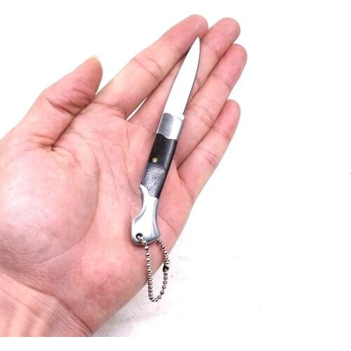 Stainless Steel Pocket Knife Mini Folding Knife Tactical Portable Key chain Hunting Camping Knives Outdoor Survival EDC Tool