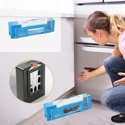 New Generation Of Auto-locking Mouse Cage Household Reusable Plastic Mousetrap mouse trap indoor outdoor installed 32X8X8.9cm