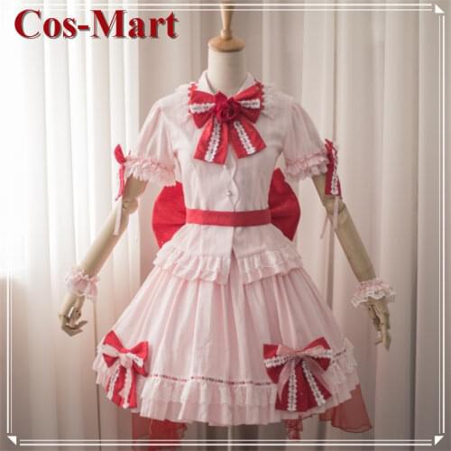 Game Touhou Project Remilia Scarlet Cosplay Costume Fashion Pink Skirt Full Set Party Role Play Clothing Custom-Make Any Size