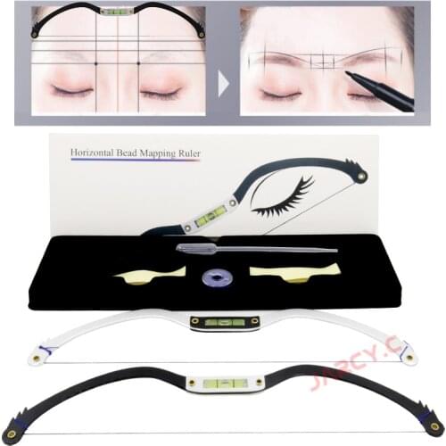 Microblading Permanent Makeup Bow Arrow Line Ruler Measuring Eyebrow Brow Mapping Rope Ruler For Tattoo Pre Ink PMU Accessories