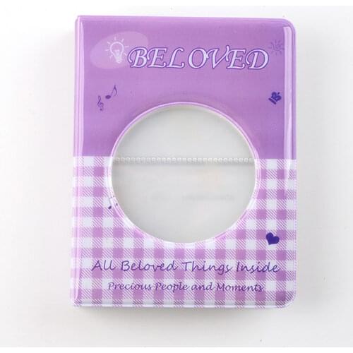 Fashion Cartoon Album Kpop Star Chasing Album Card Collection Book Round Hollow Photo Album 3 Inch Mini Polaroid Photo Album