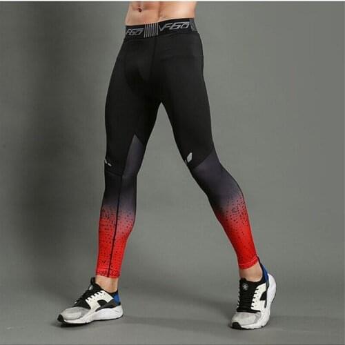 Mens Sports Pants Compression Yoga Fitness Running Clothes Cycling Quick-drying Trousers Mens Tights Leggings Ropa Deportiva