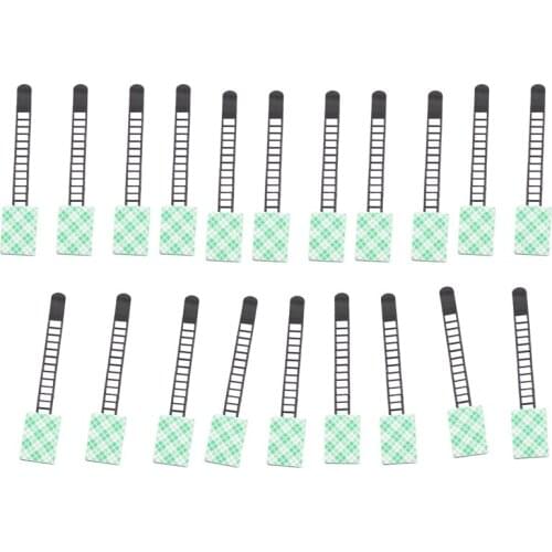 Adjustable Cable Holder Set Management, Cable Clips of Cable Fixing Wire Holder with Adhesive Secured Backing