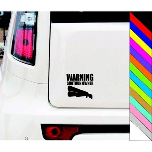 New Warning Owner Window Decal Laptop Sticker 5" X 4.7"