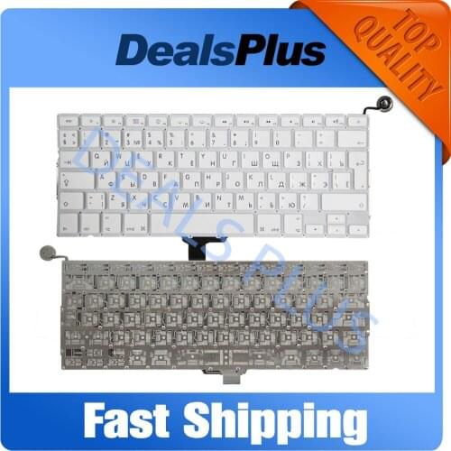 NEW White A1342 RU Russian Keyboard For MacBook 13" A1342 MC207 MC516 EMC 2350 Late 2009 Mid 2010 Year