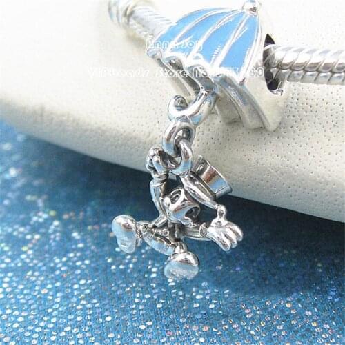 2017 Autumn Sterling Silver Dis wishing star charm With Clear CZ Charm beads Fit All European DIY Bracelet & Necklace