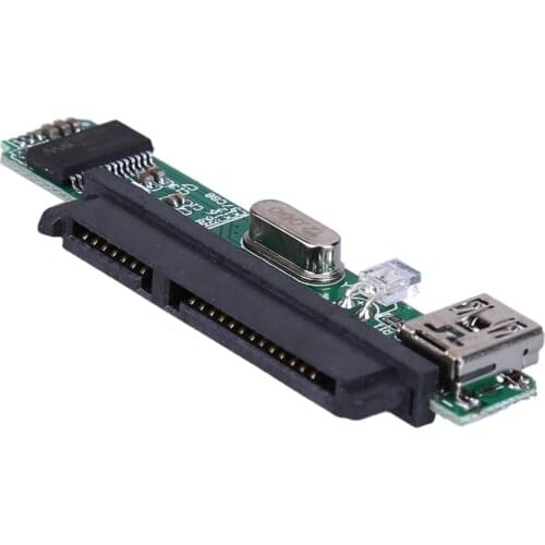 2.5" SATA Female HDD SSD USB 2.0 To 7+15Pin SATA Adapter Converter for 2.5" SATA Mechanical hard disk and solid state hard disk