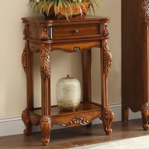 European-style solid wood flower stand decoration frame American floor flower pot stand flower table living room rack