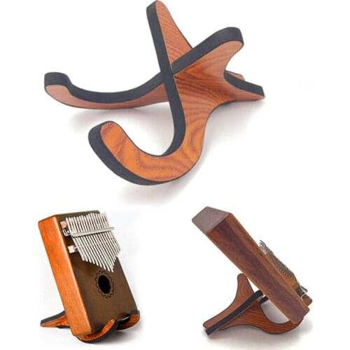 Portable Wooden Kalimba Holder Stand for Kalimba Thumb Piano Display Stand Rack For 17-key Kalimbas Finger Piano Accessories