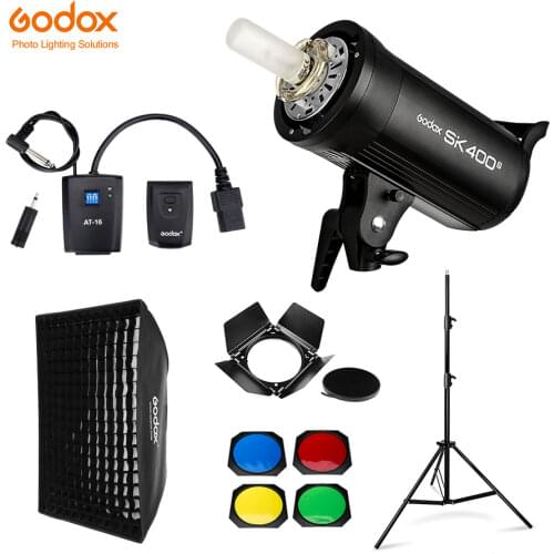 Godox SK400II 400Ws GN65 Professional Studio Flash Strobe Built-in 2.4G Wireless X System Creative Shooting SK400 Upgrade