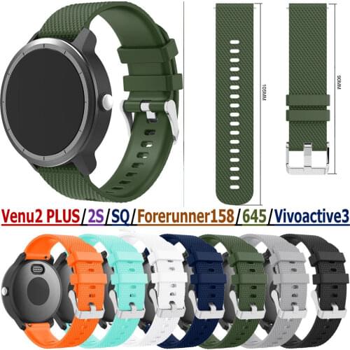 COMLYO Soft Silicone Replacement Strap Watchband for Garmin Vivoactive 3 Vivoactive3 Strap Wristband for Garmin vivomove HR Band