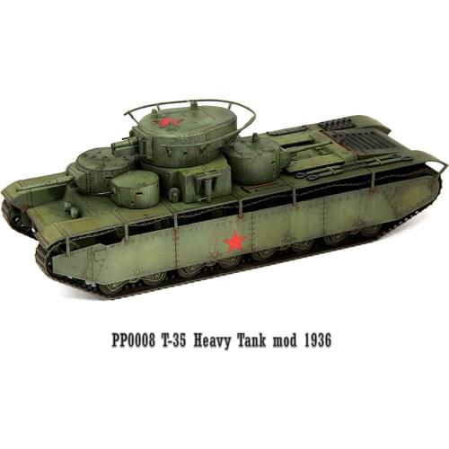 S-Model 1/72 Soviet T-35 Heavy Tank Finished Product Model #PP0008