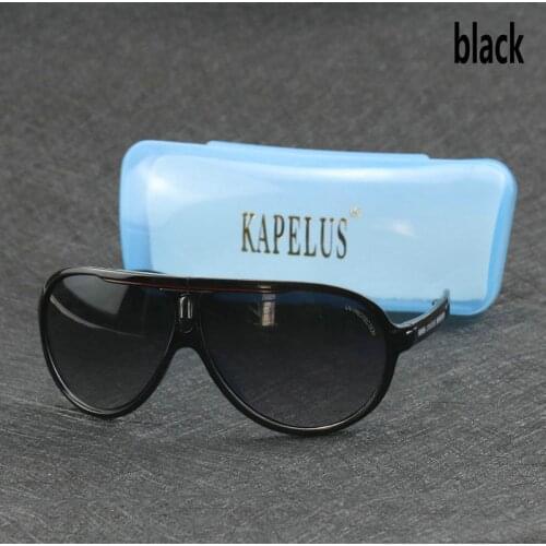 KAPELUS Bright black big face sunglasses Outdoor folding sunglasses High quality sheet sunglasses