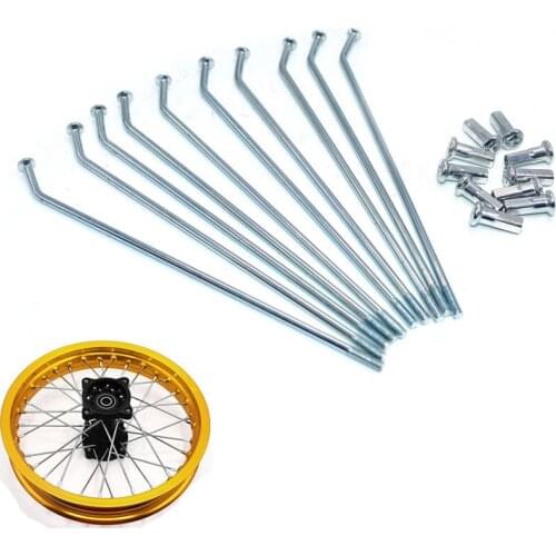 Dirt Bike Wheel Spoke 10inch 12inch 14inch 16inch Front Rim hub Rear Rim Hub Wire