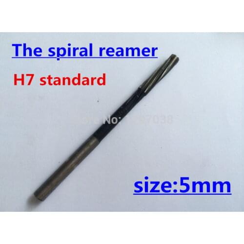 2PCS 5*23*86mm M35 material Containing cobalt Straight Shank Machine Spiral Reamer H7 accuracy