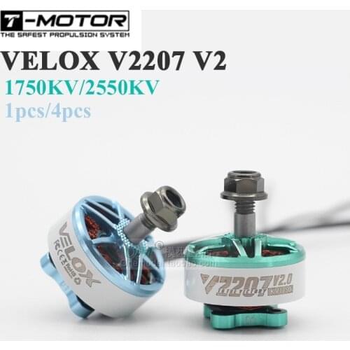 Original/T-Motor Velox V2207 V2.0 2550KV 3-4S /2550KV 4-6S /FPV Motor for FPV Racing Freestyle 5inch Drones