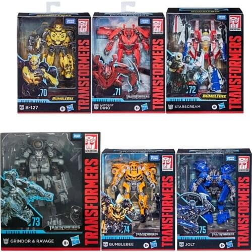 Transformer Studio Series SS70 71 72 73 74 75 76 Bumblebee Starscream Dino Grindor Jolt Thrust Action Figures Model Toy