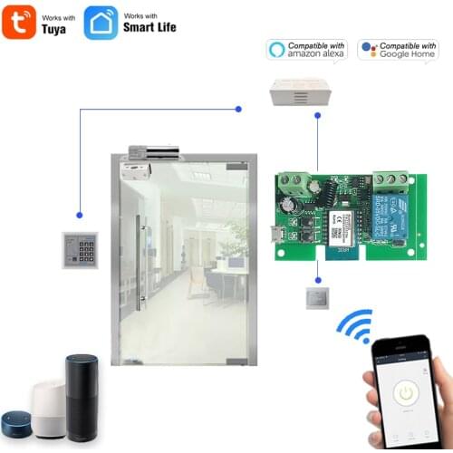 DC5V 12V 24V 32V,Tuya/Smart Life APP,Wifi Switch Intelligent Module,inching RF433 Remote Control,Work with Alexa/Google Assitant