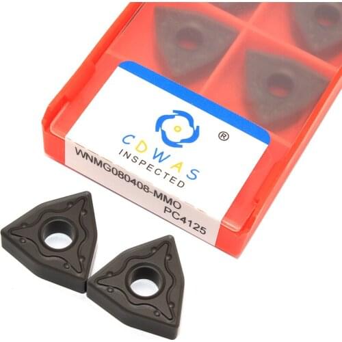 10PCS WNMG080408 MMO PC4125 High Quality Carbide Inserts Steel Parts External Turning Tool WNMG 080408 CNC Lathe Tool For Steel
