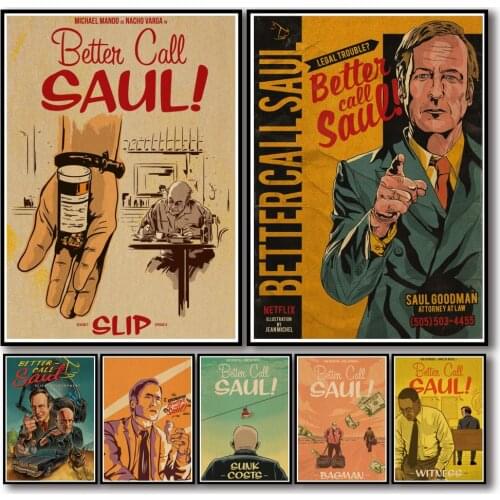 30 Designs Tv Show Better Call Soul Kraftpaper Poster HomeDecal Painting Wall Sticker for Coffee House Bar 1