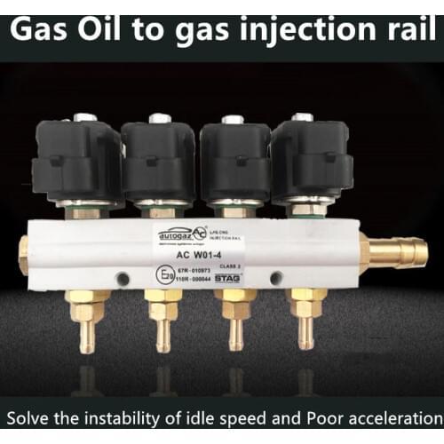 CNG Car natural gas injection rail Oil to gas Gas modified spray rail Vehicle natural gas AC spray nozzle