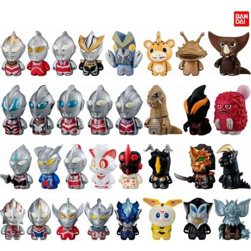 BANDAI Ultraman Q Edition Gashapon 01 Saiwen 03Tiga 04 Zero Taylor Taiga Anime Toy Model