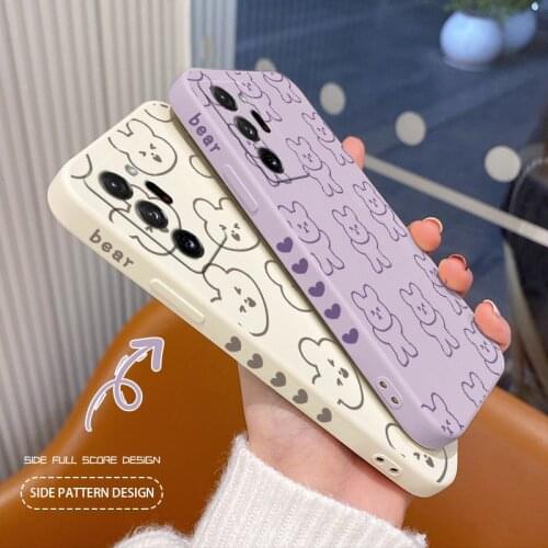 Multiple Bears Case For Samsung Galaxy A32 A22 A12 A02 A02S EU 4G 5G Liquid Silicone Cover