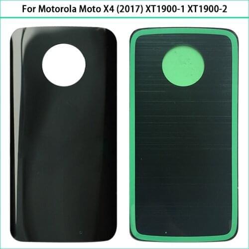 New For Motorola Moto X4 (2017) XT1900-1 XT1900-2 XT1900-4 Battery Back Cover Rear Door Cover 3D Glass Panel Housing Case Replac