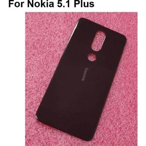 For Nokia 5.1 Plus Back Battery Cover Rear Door Housing case Rear Glass parts For Nokia 5.1Plus