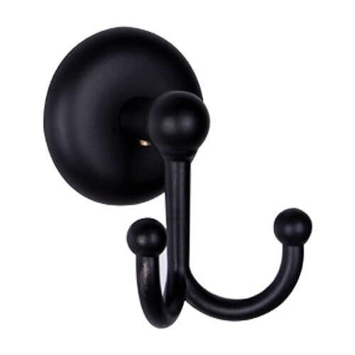 Venina Home Ivy Black Series Dual Bathrobe Robe Hook (Drill-Screw No Adhesive)