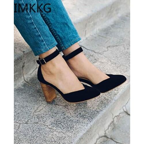 Замшевые туфли-лодочки IMKKG China At AliExpress