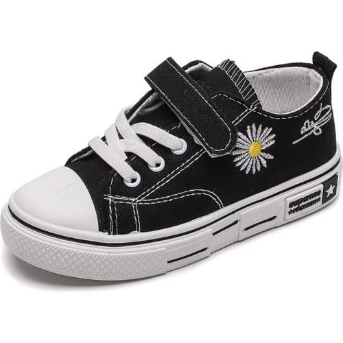 Classic Children Canvas Shoes For Kids Sport Breathable Boys Sneakers Tendon Girls Flat Solid Color Child Casual Canvas Shoes