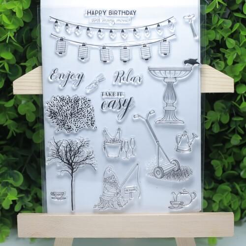 Take it easy relax birthday transparent clear stamps for Scrapbooking/Card Making/Stamp set stationery gift decoration supply