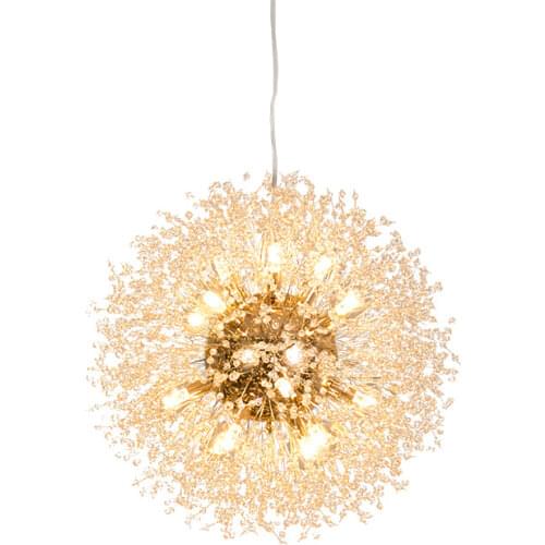 Snowflake Chandelier Nordic Style Lamp Creative Personality Crystal Model Atmosphere Light Luxury Living Room Lighting