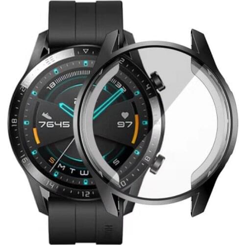 Soft Case For Huawei Watch GT 2 46mm TPU Full Screen Protective Case Smart Watch Protector 6 Color Cover Accessories