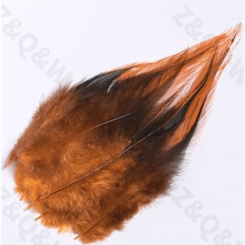 Natural 5-6 inches (12-15CM) silver tip feathers dyed orange 100PCS DIY craft jewelry earrings decoration accessories