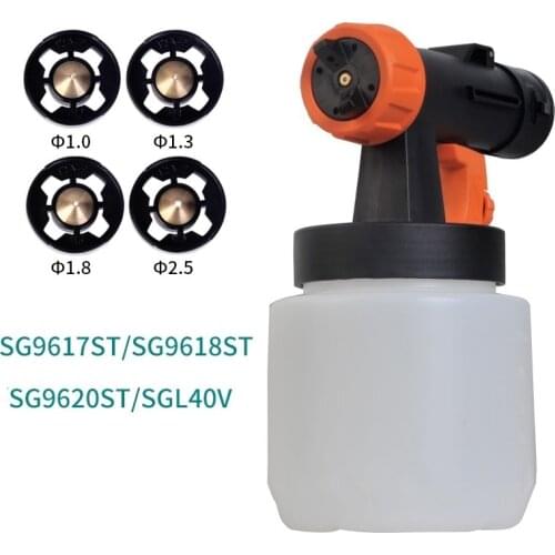 New Nozzle gun body With 4pcs Copper Nozzle for Electric Spray Gun Paint Spray DIY Electric Spritzpistole 9617ST