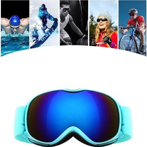 Children Winter Windproof Ski Glasses Boys & Girls UV400 Anti-fog Skiing Goggles Kids Spherical Broad Vision Snowboard Eyewear