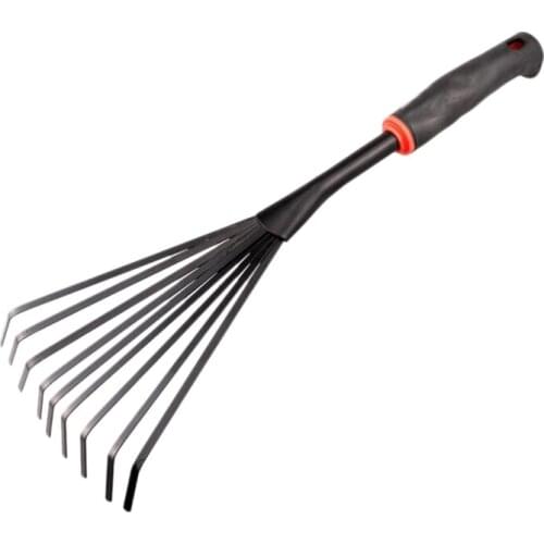 Flat Soil Rake Soil Hoe Flower Soil Rake Grass Deciduous Cleaning Rake Garden Tools